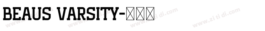 Beaus Varsity字体转换